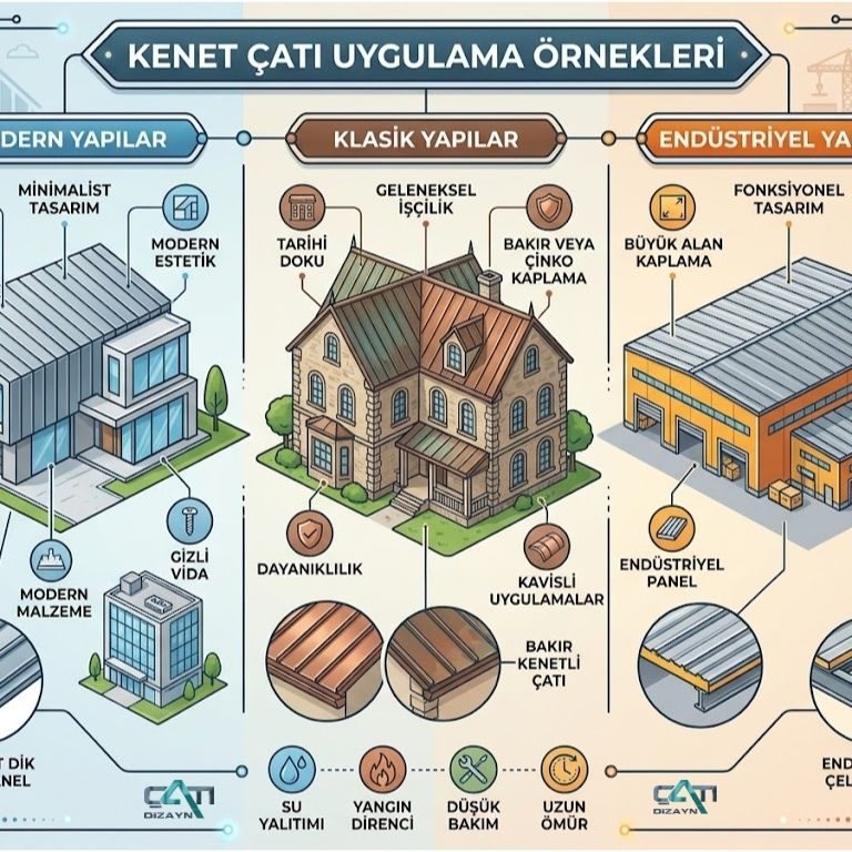 Kenet çatı modelleri seçimi